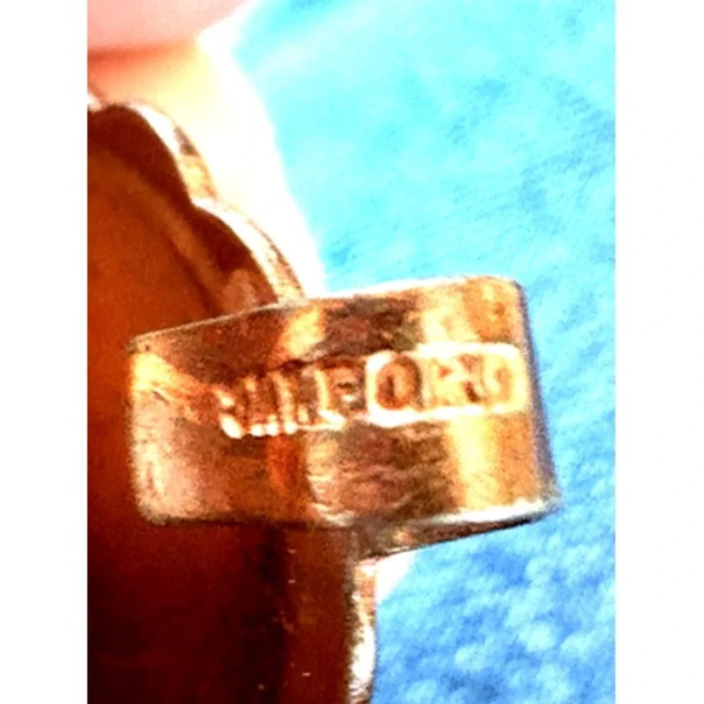 Concho belt gold tone hand stamped 1960's waist measures 34